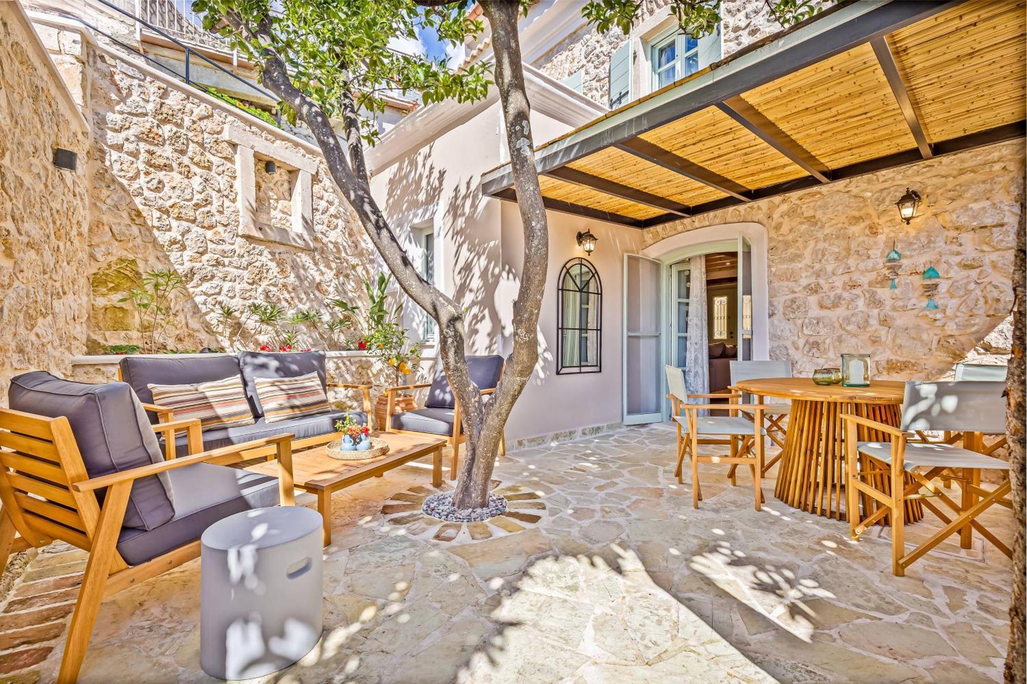 Courtyard Cottage Corfu Lákones Eksteriør bilde